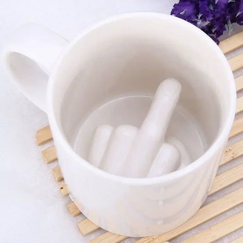 Unleash Laughter with the Middle Finger Ceramic Mug: The Ultimate Gag Gift Solution