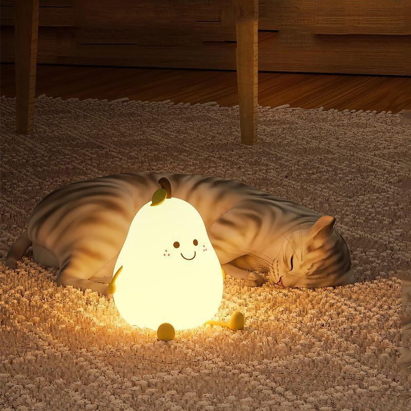 “Discover the Perfect Gift: Cute Pear Bedside Touch Night Lamp for Every Occasion”