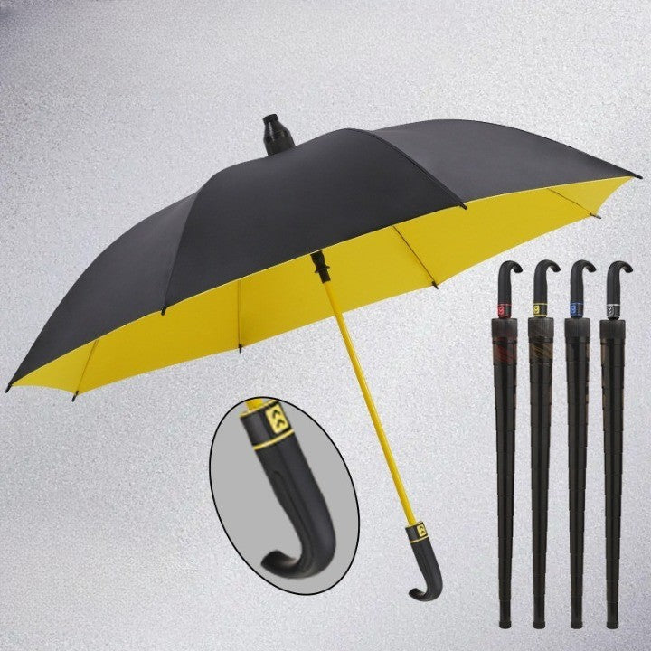 Stay Dry in Style: Discover the Heavy-Duty Curved Handle Rain Umbrella