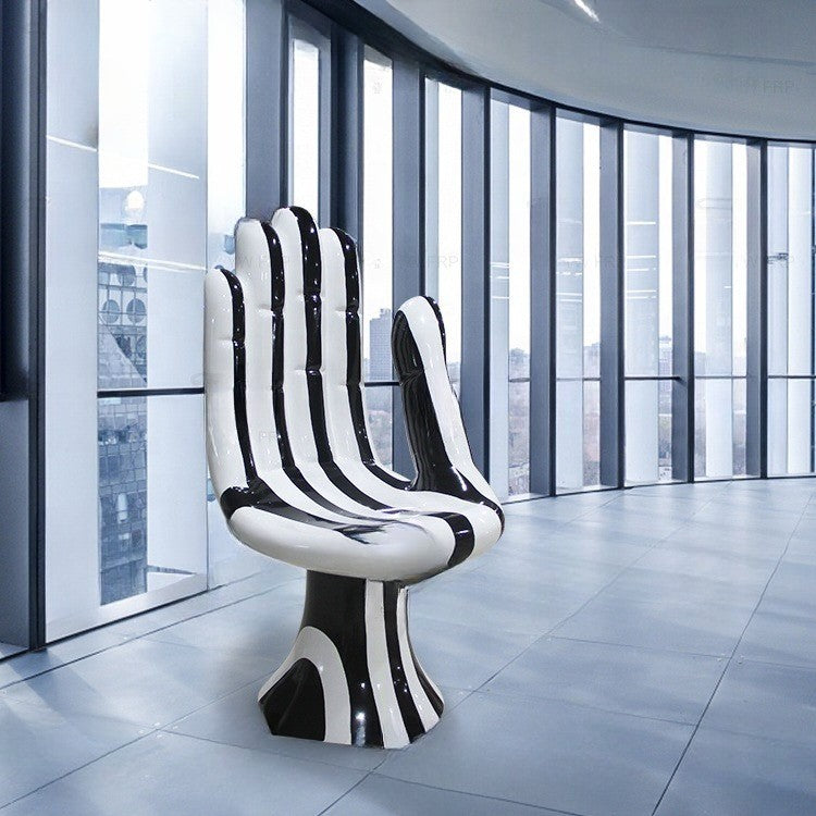 Transform Your Interior with the Unique Artistic Hand-Shaped Lounge Chair