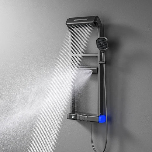 Revolutionize Your Shower Time with the Modern LED Digital Display Thermostatic Piano Keys Shower Set