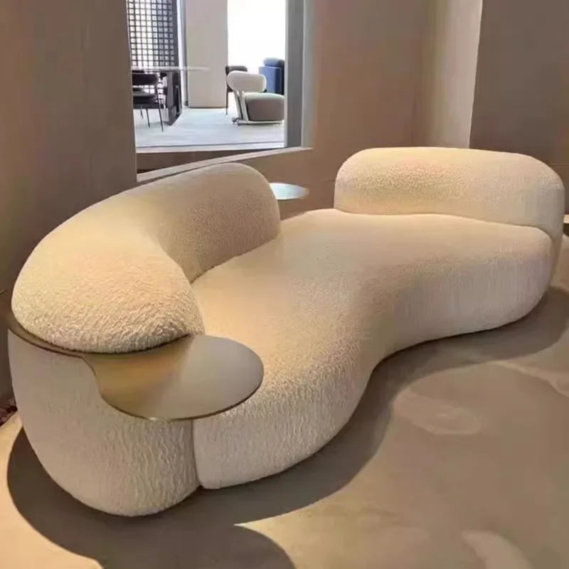 The Ultimate Gift for Design Enthusiasts: Nordic Style Curved Artistic Lounge Sofa