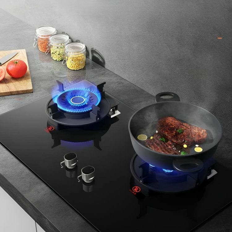 “Enhance Kitchen Efficiency with the Liftable Double Gas Stove: The Perfect Gift for Culinary Enthusiasts”