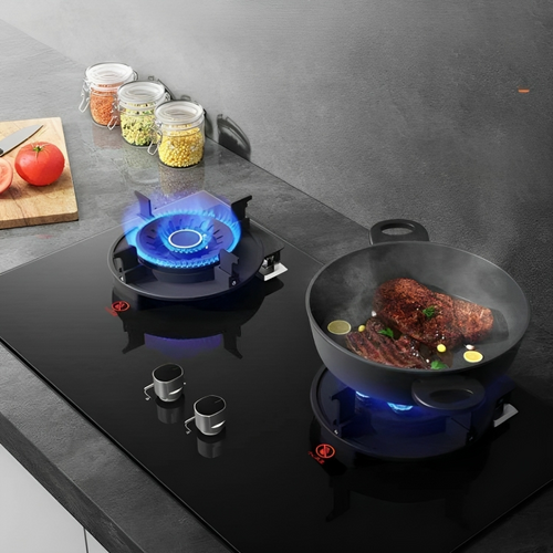 “Enhance Kitchen Efficiency with the Liftable Double Gas Stove: The Perfect Gift for Culinary Enthusiasts”