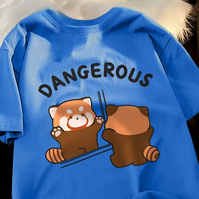 Get Playful with the Dangerous Raccoon T-Shirt: A Quirky Fashion Statement