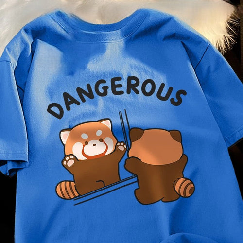 Get Playful with the Dangerous Raccoon T-Shirt: A Quirky Fashion Statement