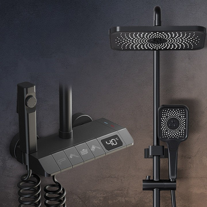 Upgrade to Luxury: Transform Your Bathroom with the Elegant Symphony Rainfall Digital Shower Set