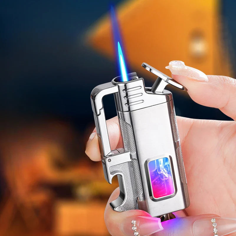 Discover the Ultimate Gift: Stylish and Durable Windproof Keychain Lighter with Bottle Opener
