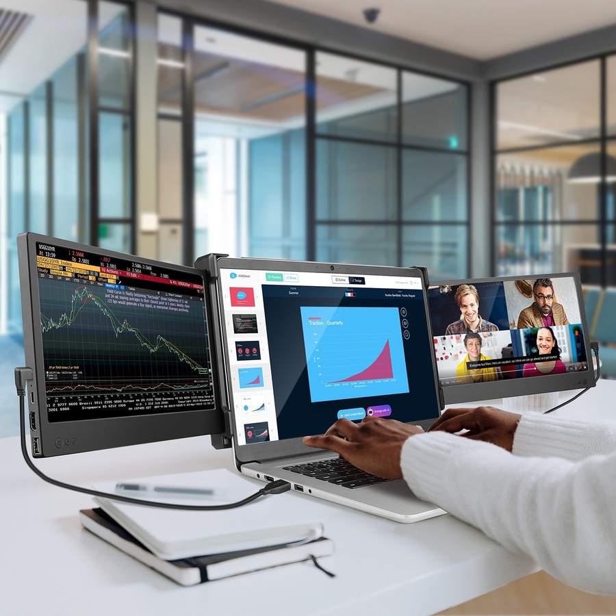 Transform Your Work Efficiency with the Smart Portable Laptop Monitor Extender: A Perfect Productivity Gift