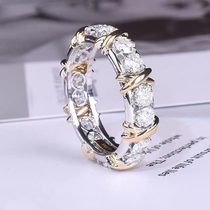 “Timeless Elegance: Discover the Handmade Creative Eternity Zircon Ring for Everlasting Love”
