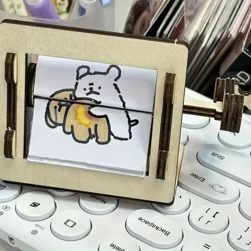 DIY Hand-Cranked Animation Machine: The Unique Gift for Stress Relief & Desk Fun