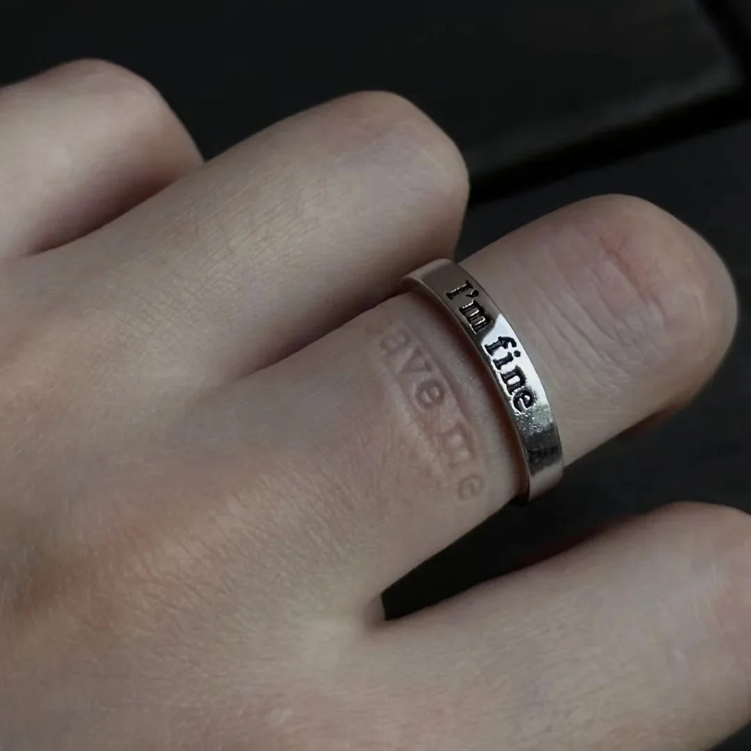 I’m Fine Save Me Ring: Meaningful Gifts & Subtle Statements
