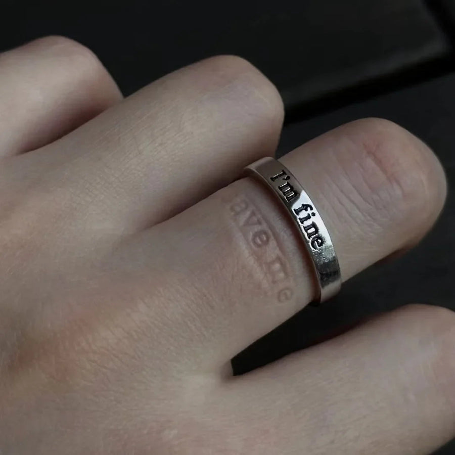 I’m Fine Save Me Ring: Meaningful Gifts & Subtle Statements