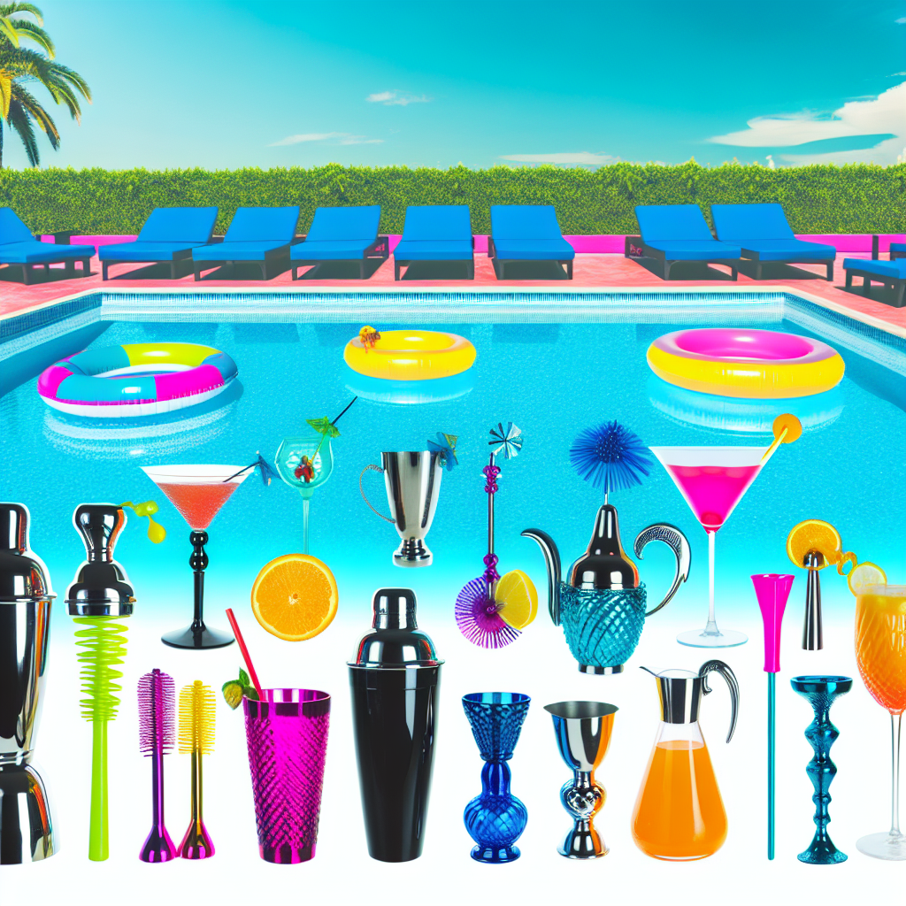 13 Must-Have Cocktail Accessories for the Ultimate Pool Party: Elevate Your Poolside Drinks