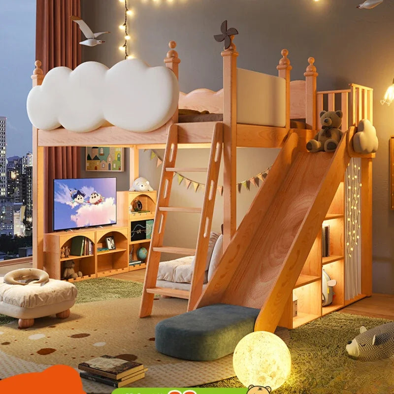 Cloud Castle Bed: The Magical Slide & Sleep Playhouse for Kids’ Dreams