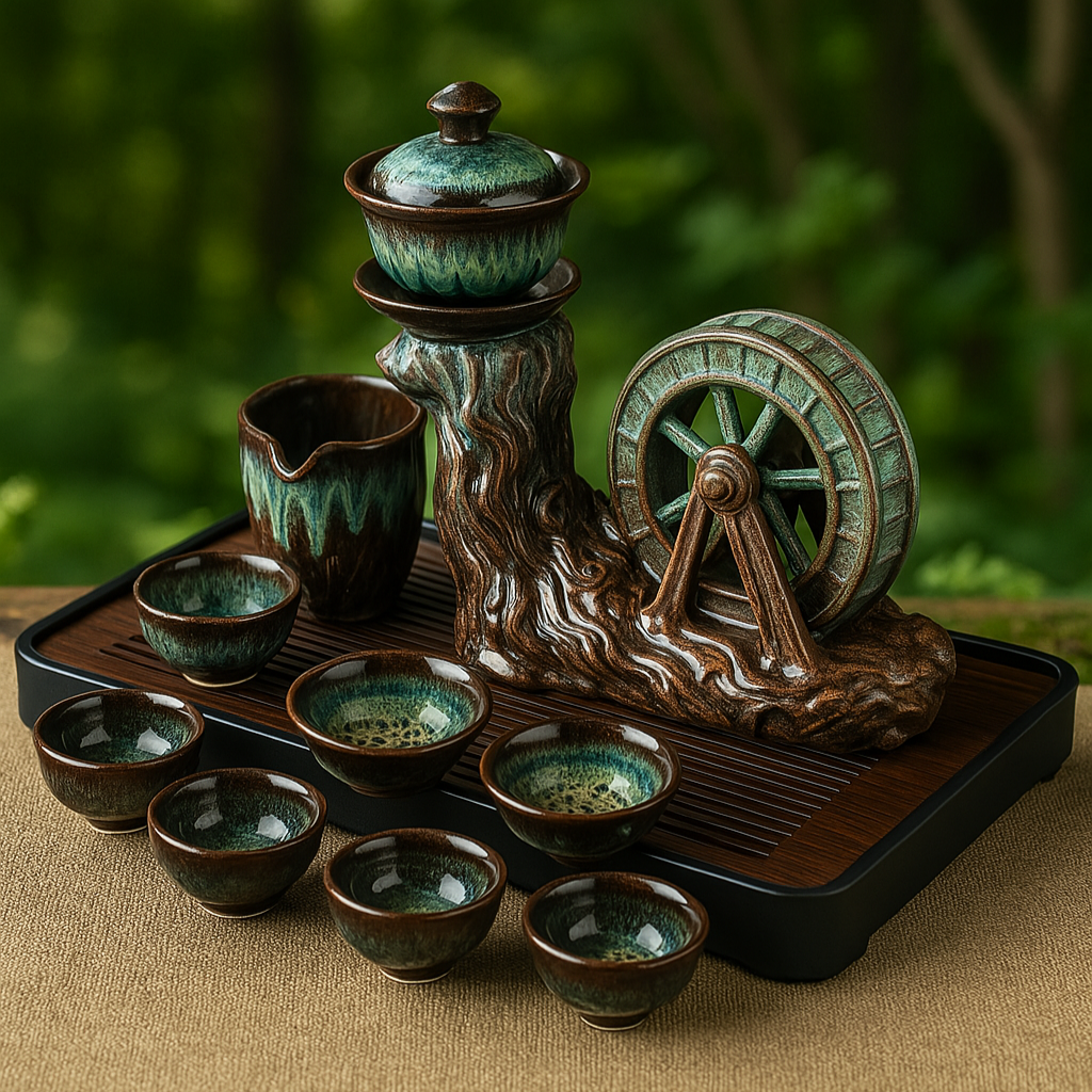 Rotating Handcrafted Tea Ceremony Set: The Perfect Gift for Tea Lovers