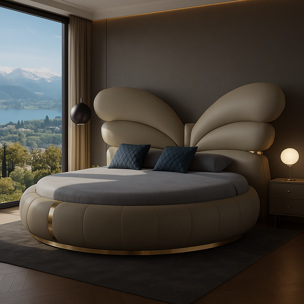 Elegant Butterfly Wing Headboard Bed: The Ultimate Gift for a Luxurious Bedroom Upgrade