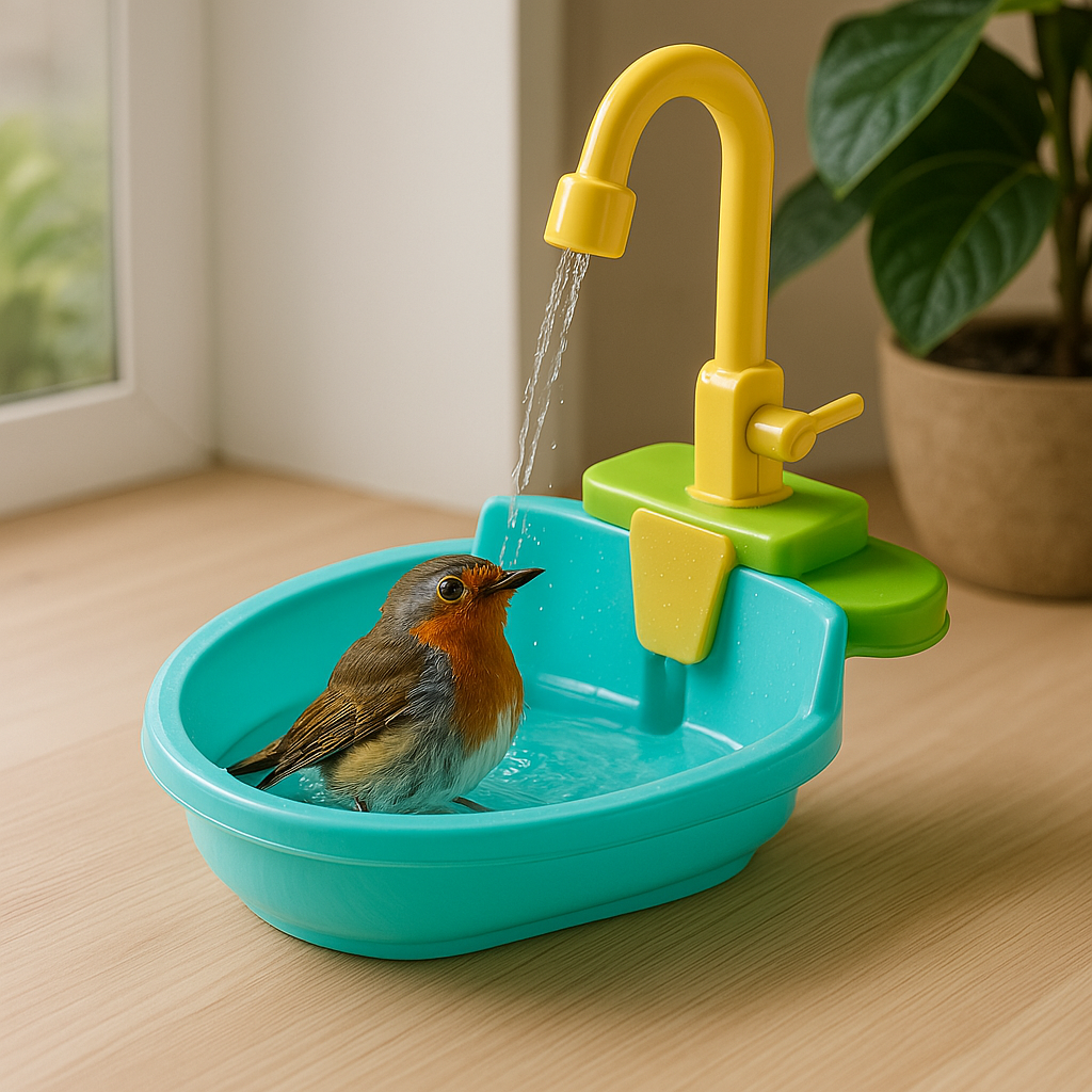 Give the Gift of Birdwatching Bliss: An Automatic Flowing Water Bird Bath Fountain