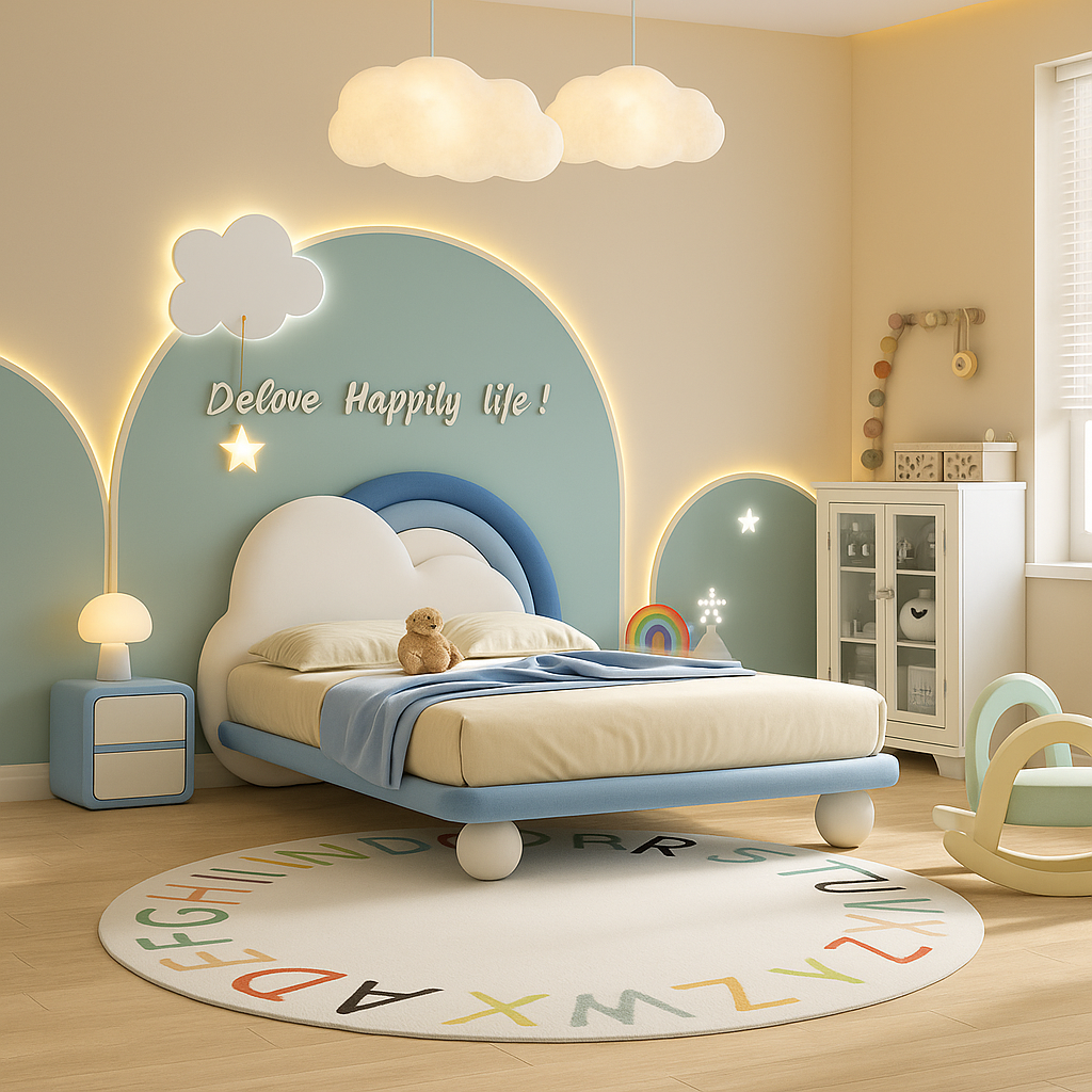 Sky Cloud Glow Bed: The Perfect Gift for Sweet Dreams and Playful Adventures