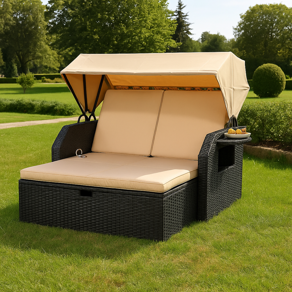 Give the Gift of Outdoor Relaxation: A Foldable Sunshade Lounge Sofa for Ultimate Comfort