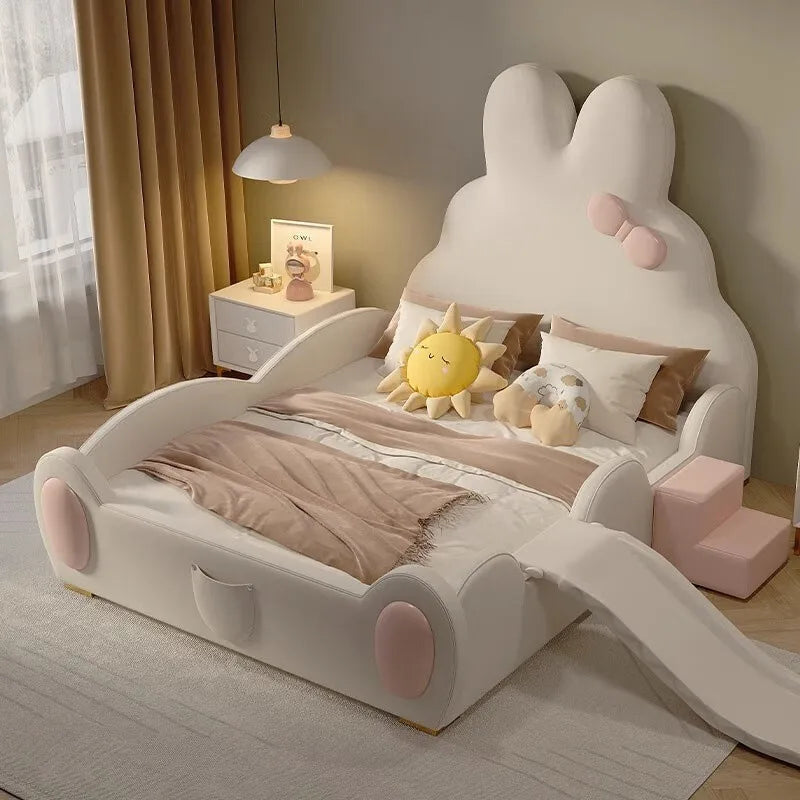 Jumpy Rabbit Cozy Kids Slide Bed: Turn Bedtime into a Playtime Adventure