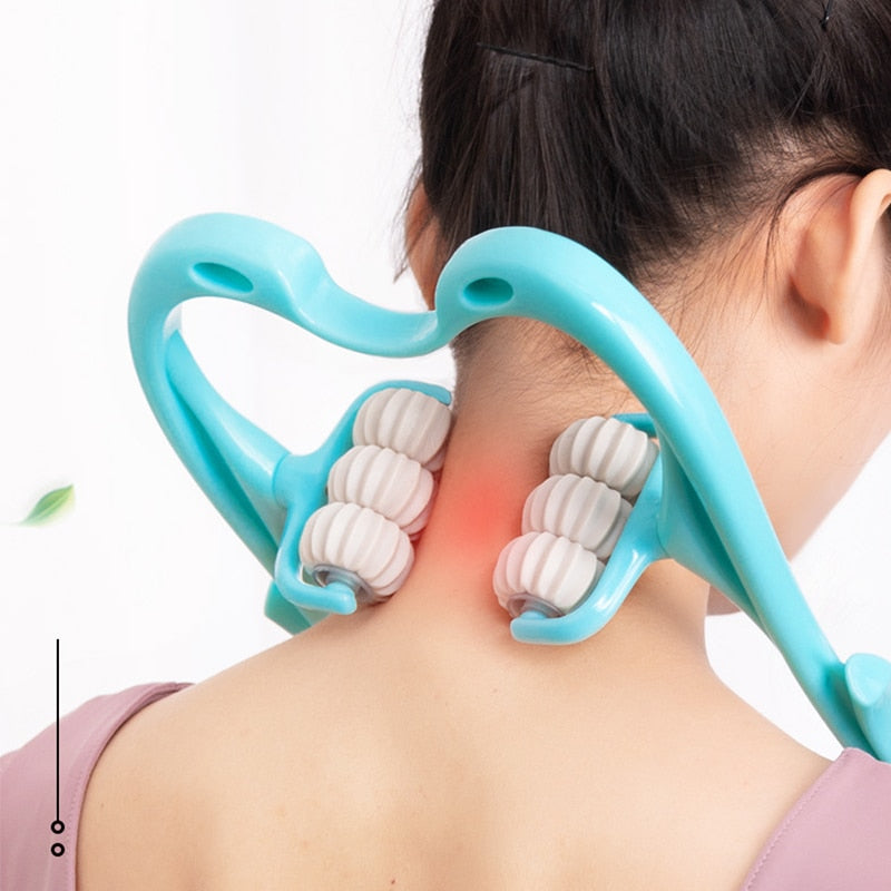 Give the Gift of Relaxation: The Adjustable Six-Wheel Neck Massager Roller – Your Guide to Stress Relief