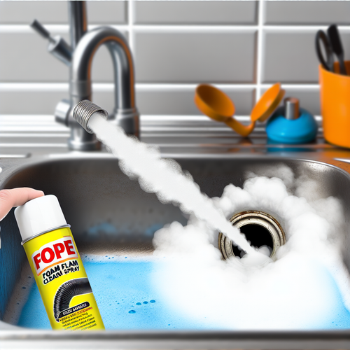 Kitchen Savior: Unclog Your Drains with Pipe Foam Cleaner Spray
