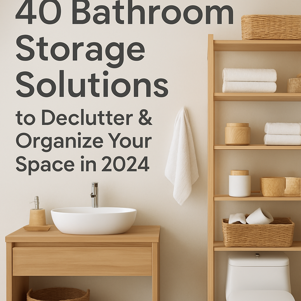 40 Bathroom Storage Solutions to Declutter & Organize Your Space in 2024