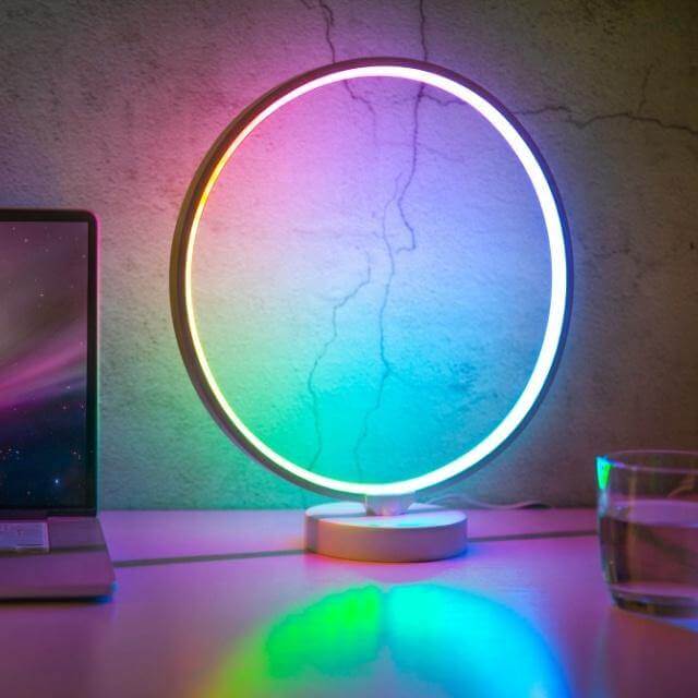 Nordic Mood LED Circle Table Lamp: The Perfect Gift for Ambiance, Style & Modern Living