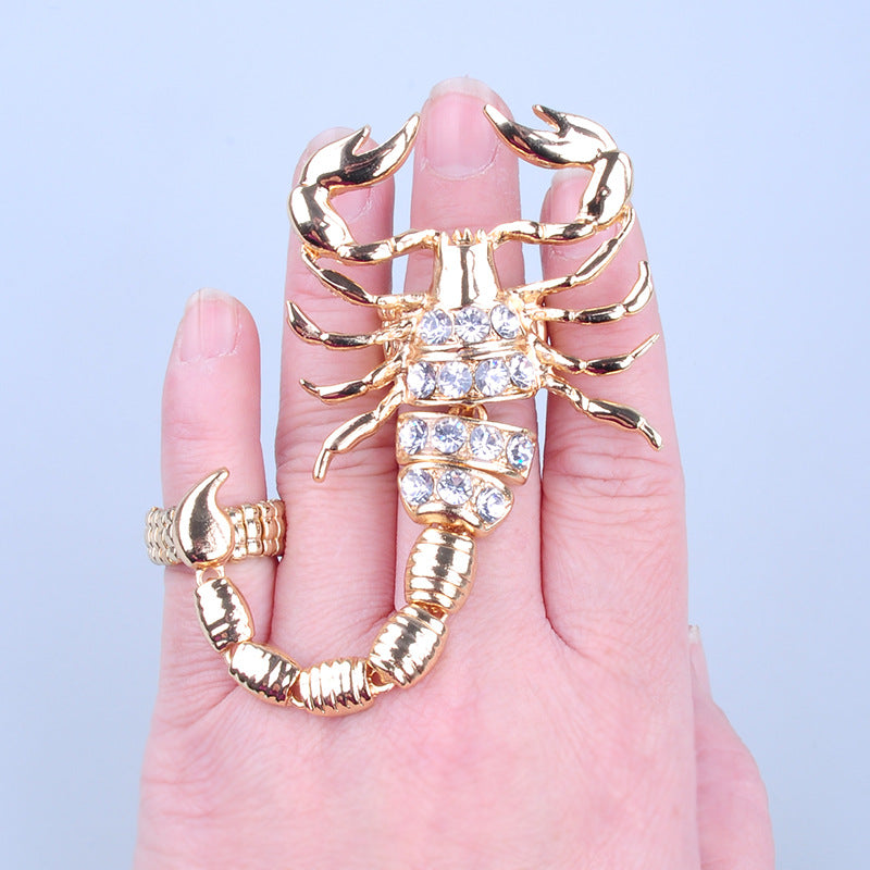Scorpion Punk Crystal Ring: The Ultimate Edgy Gift for Rebels and Style Mavericks