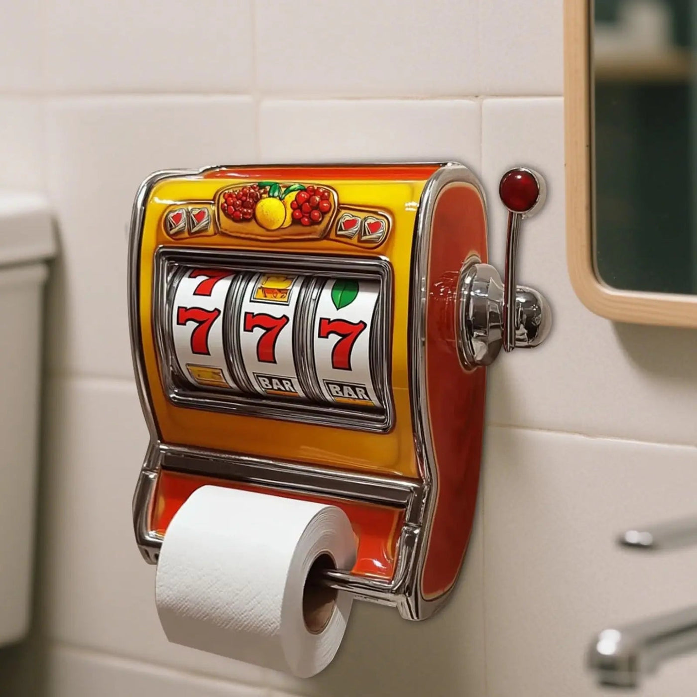 Slot Machine Toilet Paper Holder: A Fun & Unique Gift for Bathroom Fun!