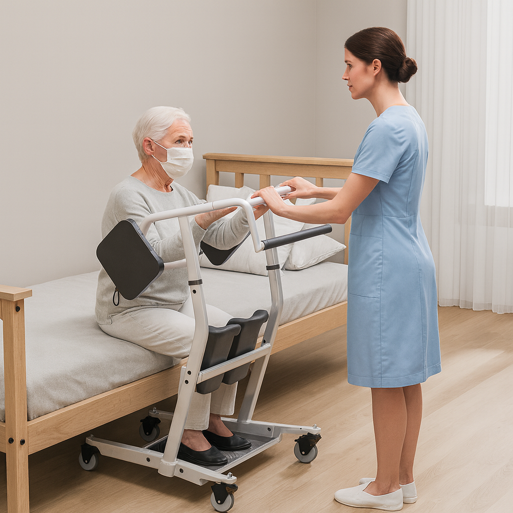 The Best Gift for Caregivers: An Ergonomic Patient Lift Assist Transfer Wheelchair