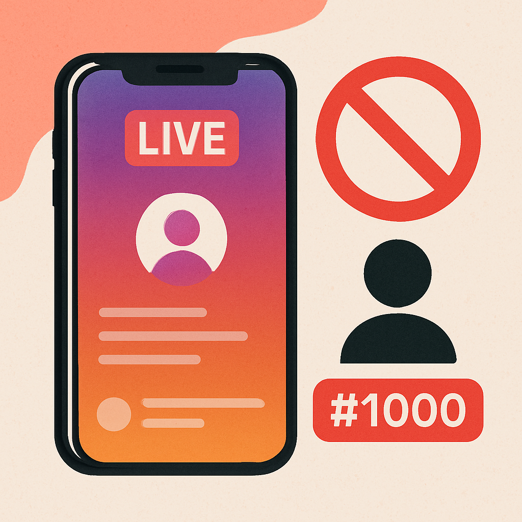 Instagram Live Policy Change: No Live For Accounts Under 1,000 Followers