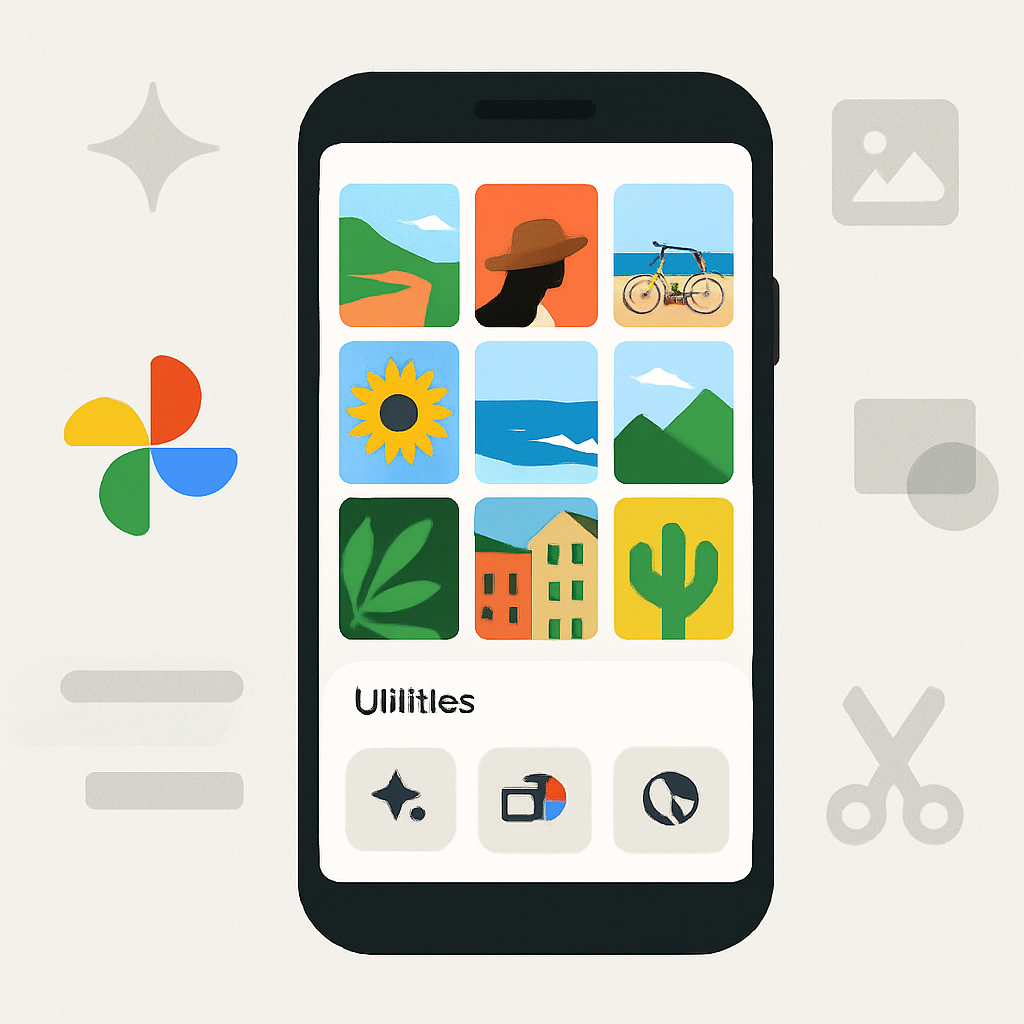 Google Photos Makeover: Your Creative Tools Get a New Home in Utilities