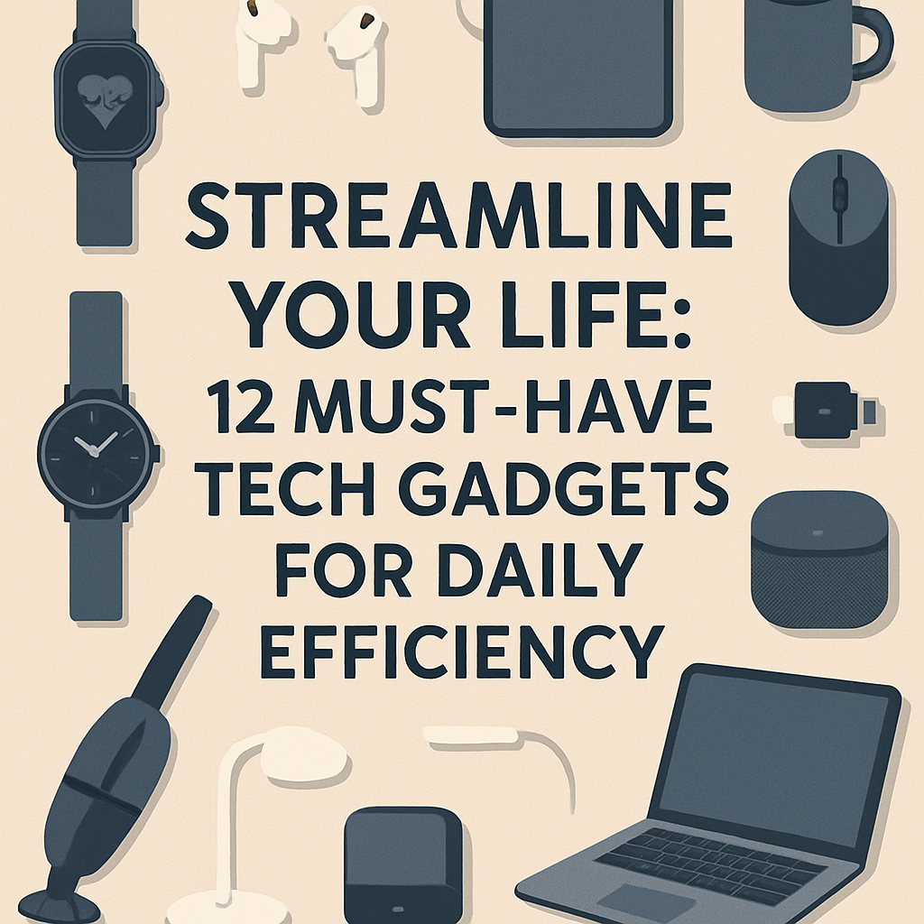 Streamline Your Life: 12 Must-Have Tech Gadgets for Daily Efficiency