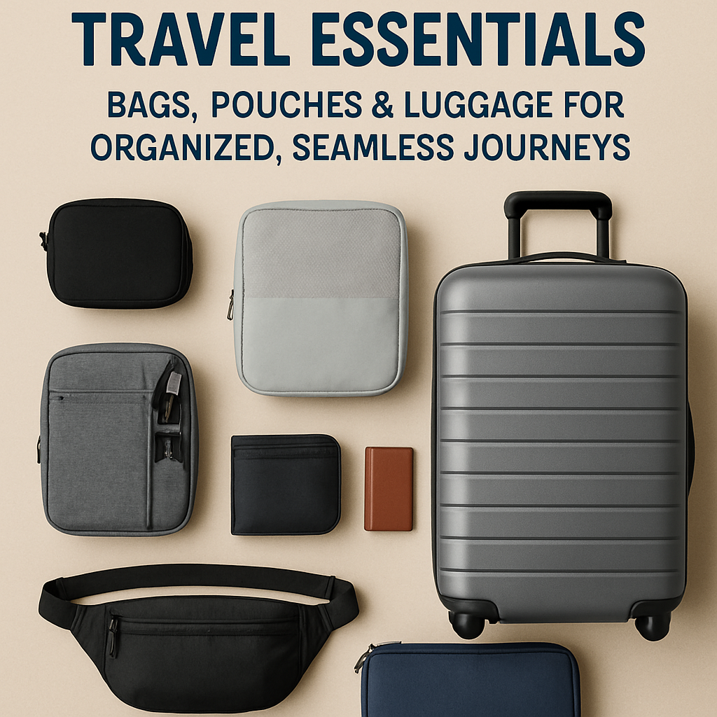 14 Smart Travel Essentials: Bags, Pouches & Luggage for Organized, Seamless Journeys