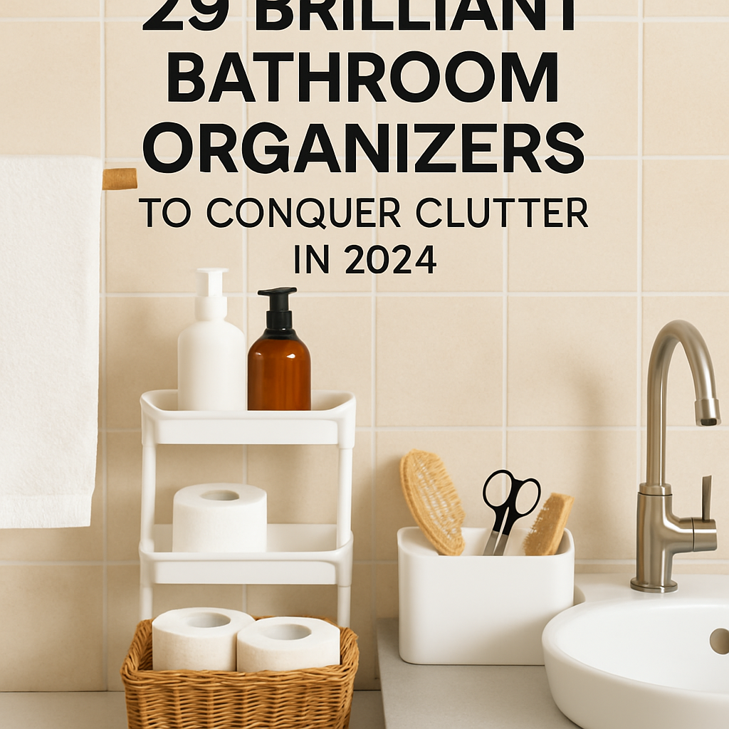 29 Brilliant Bathroom Organizers to Conquer Clutter in 2024