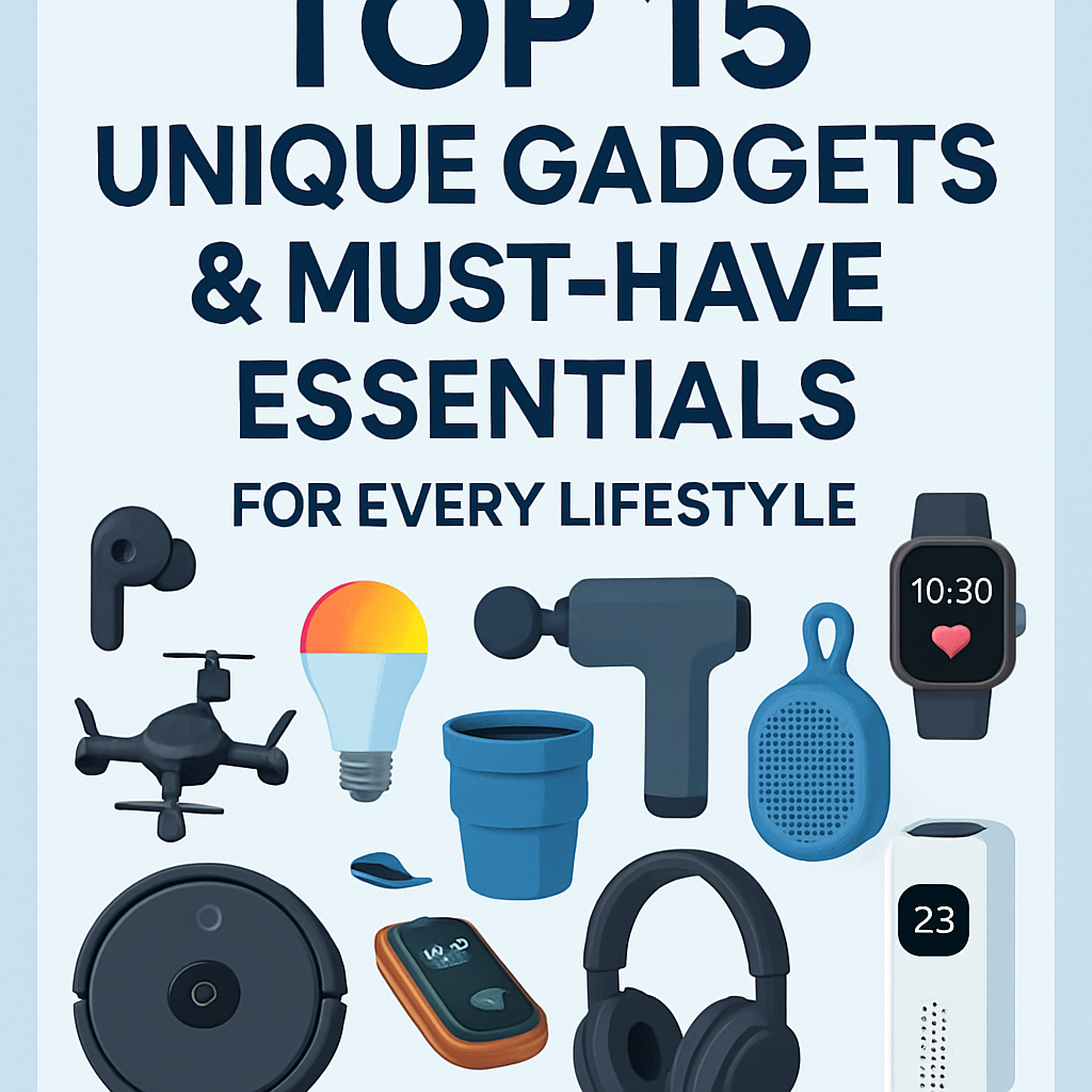 Top 15 Unique Gadgets & Must-Have Essentials for Every Lifestyle
