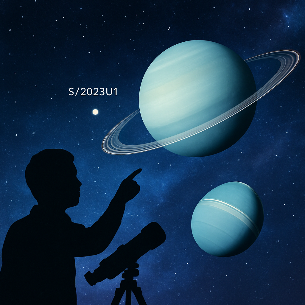 New Moon S/2023 U1: Unveiling Uranus’s Ring Secrets & Chaotic Past