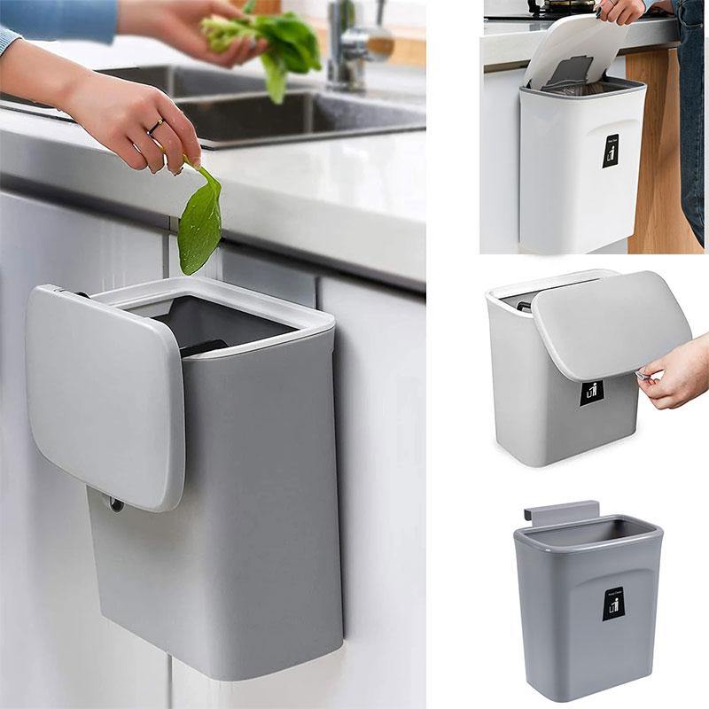 Wall-Mounted Smart Lid Trash Can: The Ultimate Unique Gift for a Space-Saving Home