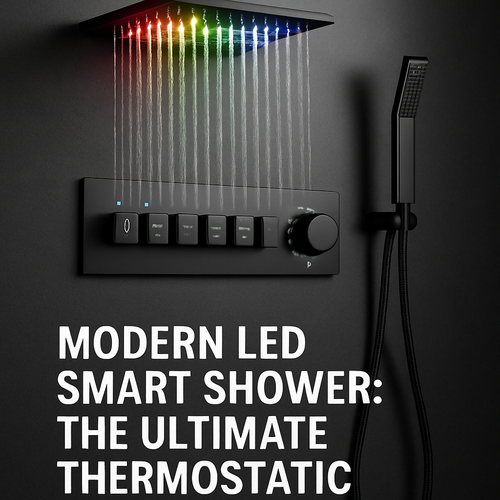 Modern LED Smart Shower: The Ultimate Thermostatic Piano Key Gift for Daily Indulgence