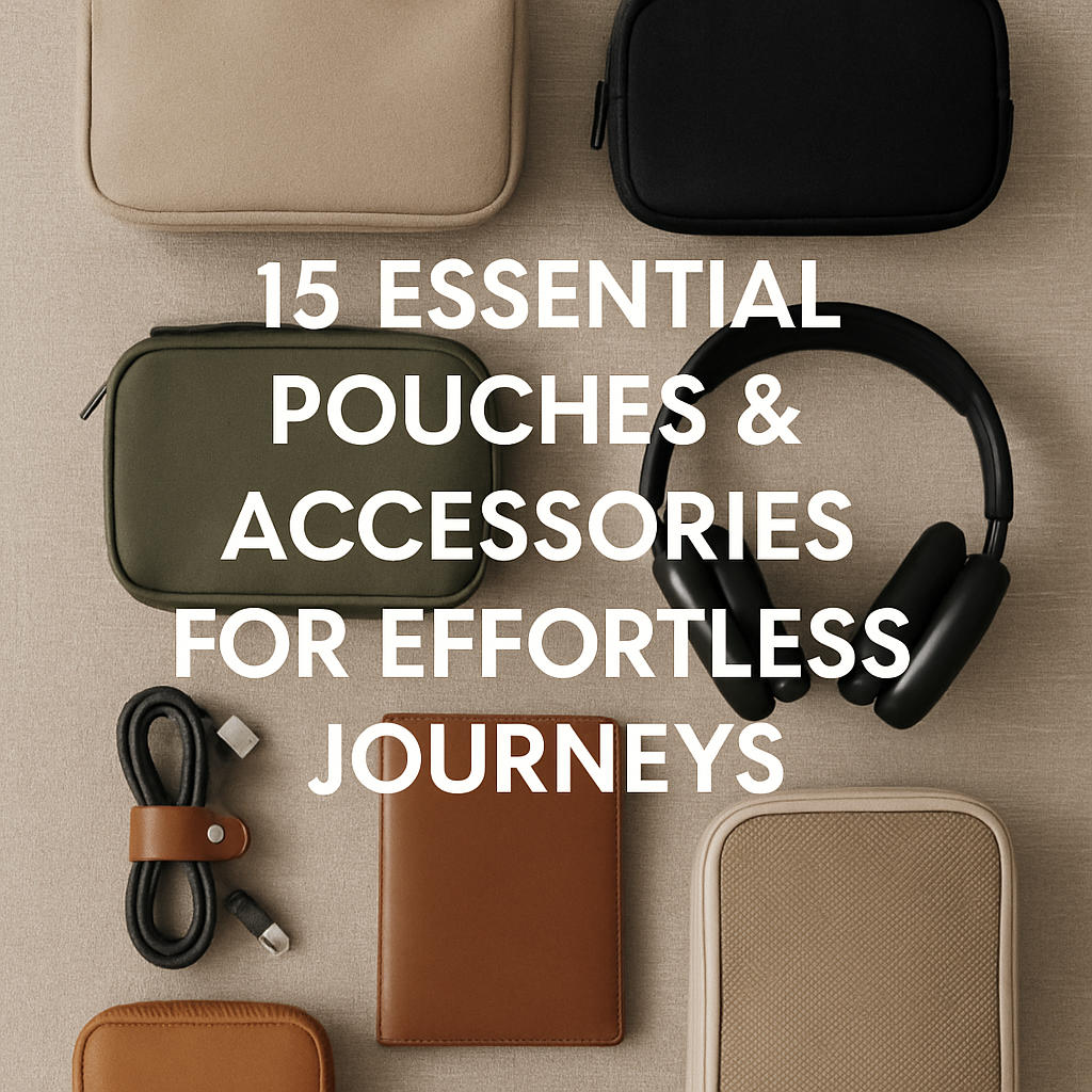 Travel Smarter: 15 Essential Pouches & Accessories for Effortless Journeys