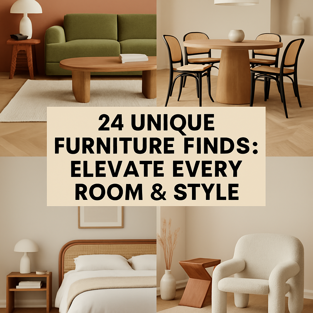 24 Unique Furniture Finds: Elevate Every Room & Style