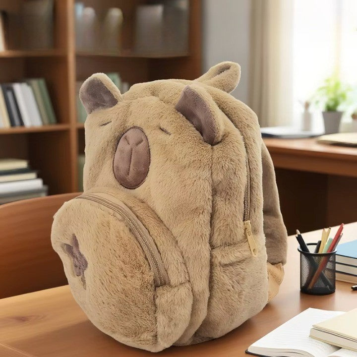 The Capybara Cute Plush Kids Backpack: A Unique Cuddly & Practical Gift for Kids