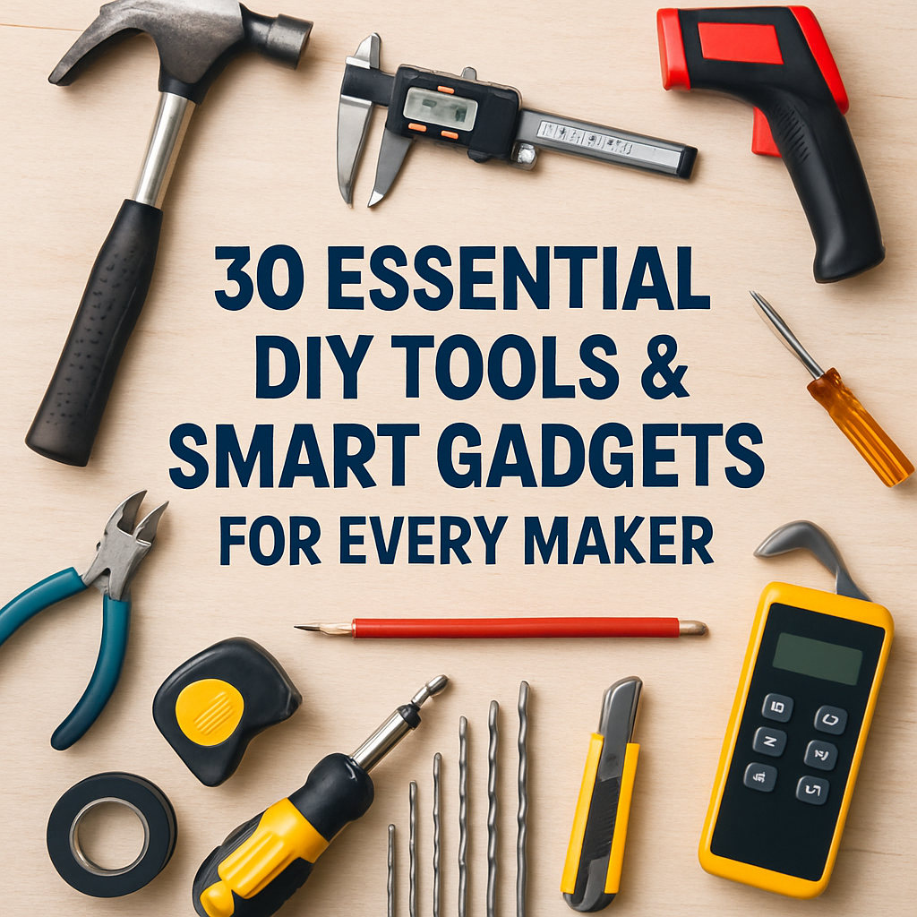 30 Essential DIY Tools & Smart Gadgets for Every Maker