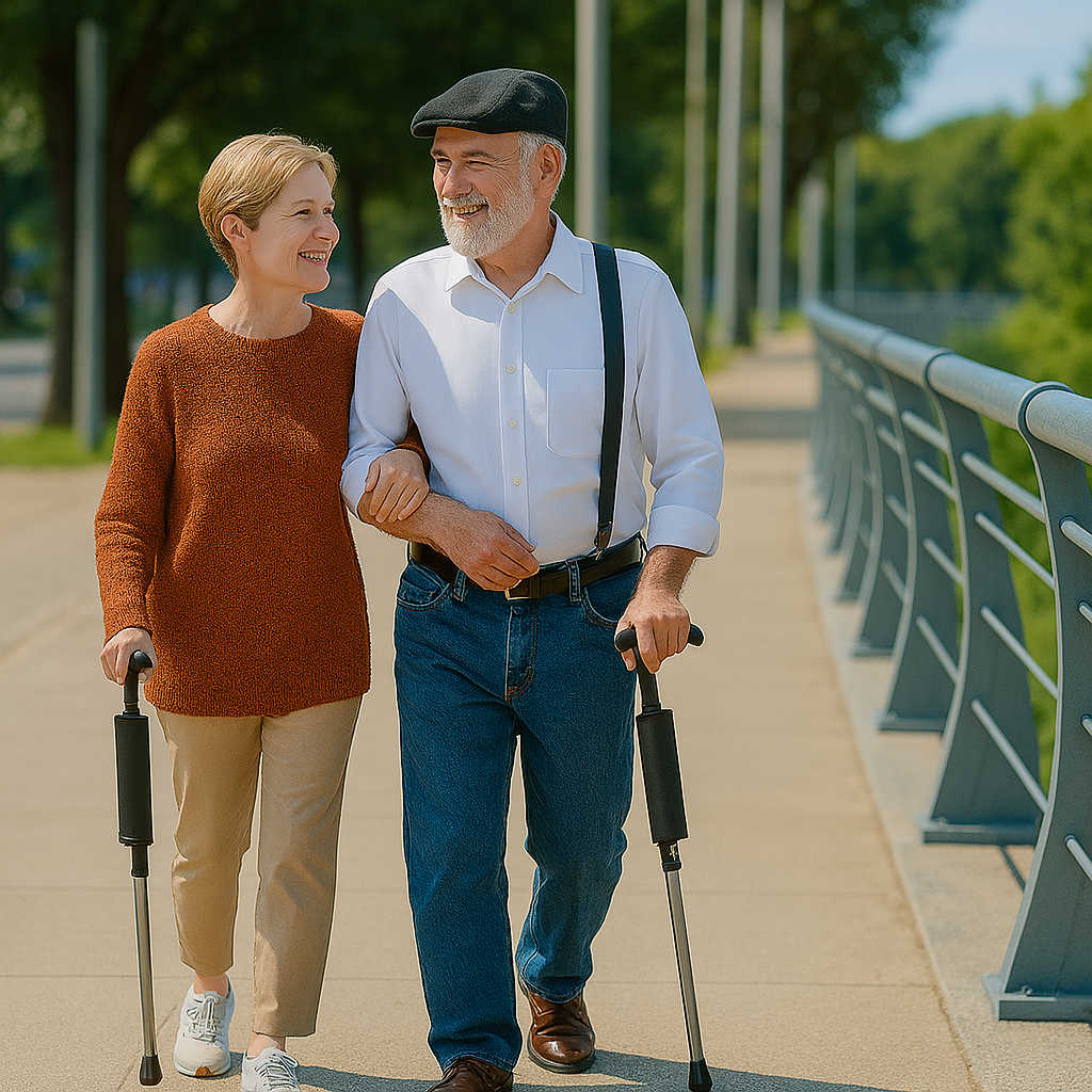 Elderly Foldable Walking Chair Stick: A Thoughtful Gift for Comfort & Independence