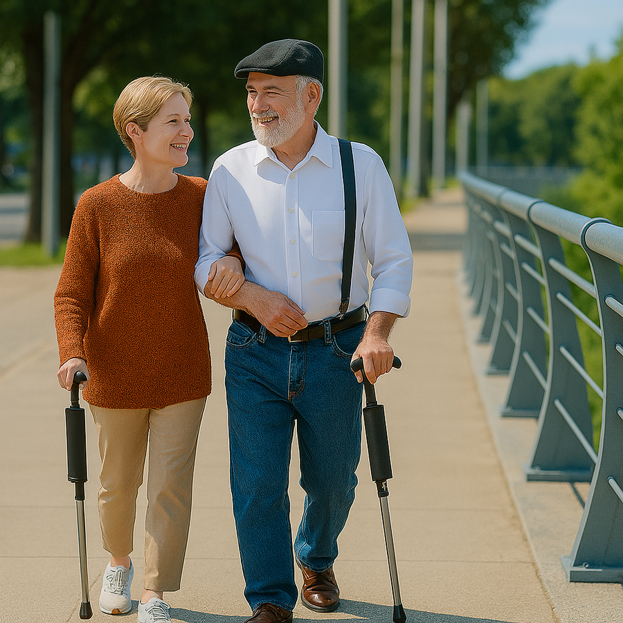 Elderly Foldable Walking Chair Stick: A Thoughtful Gift for Comfort & Independence