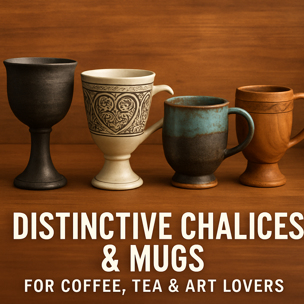Distinctive Chalices & Mugs for Coffee, Tea & Art Lovers