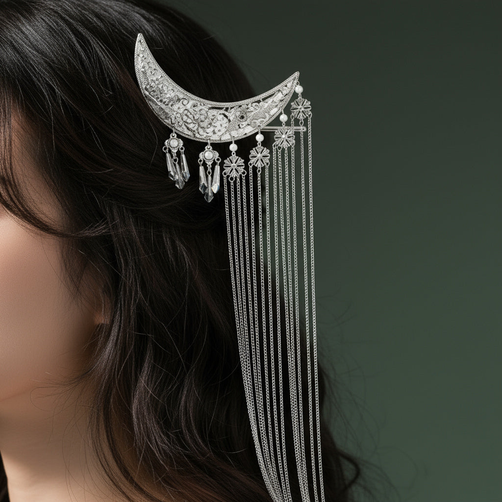 Mystical Moon Shape Hair Clip: The Unique Celestial Gift for Elegant Style