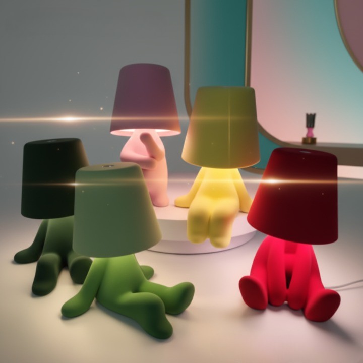 Quirky Man Modern Desk Lamp: The Unique Gift That Adds Personality & Light